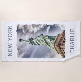 Freiheitsstatue Name-Badetuch Strandtuch