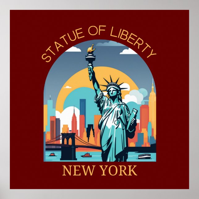 Freiheitsstatue, New York City Poster (Vorne)