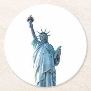 Freiheitsstatue New York City Runder Pappuntersetzer
