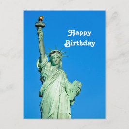 Freiheitsstatue New York Foto Geburtstag Postkarte