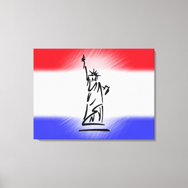 Freiheitsstatue New York Leinwanddruck (Vorderseite)