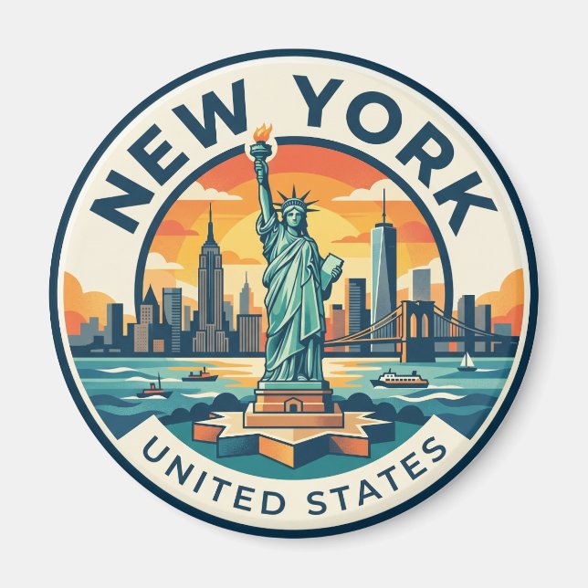 Freiheitsstatue New York Magnet (Vorne)