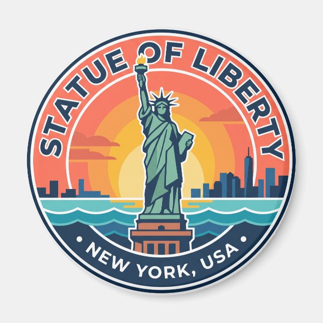 Freiheitsstatue New York Magnet (Vorne)