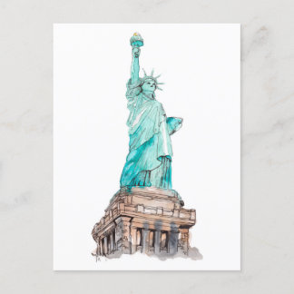 Freiheitsstatue New York Manhattan Postkarte