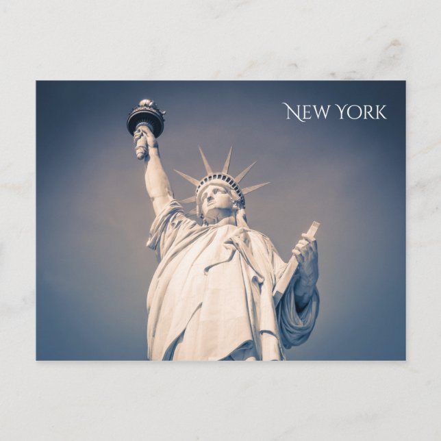Freiheitsstatue New York Postcard Postkarte (Vorderseite)