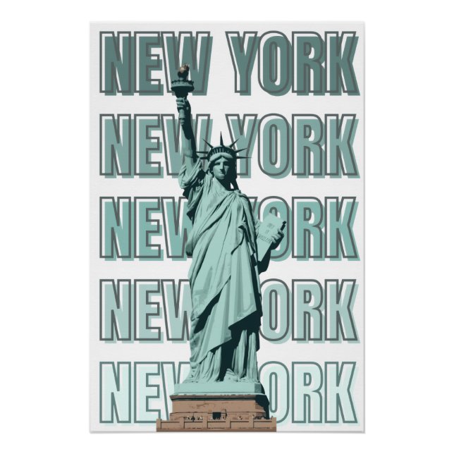 Freiheitsstatue New York Poster (Vorderseite)