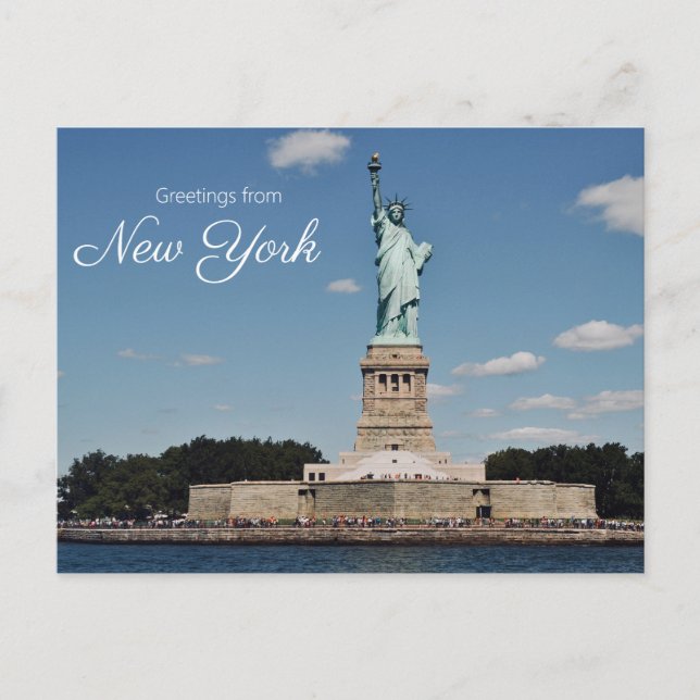 Freiheitsstatue New York Postkarte (Vorderseite)