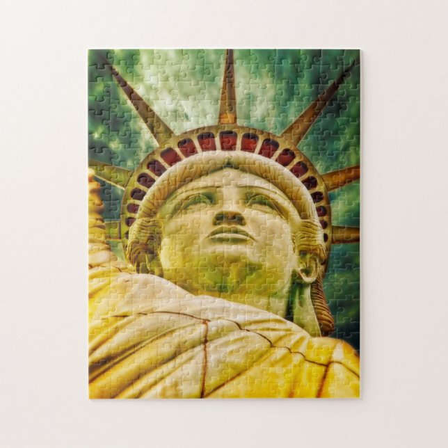 Freiheitsstatue New York. Puzzle (Vertikal)