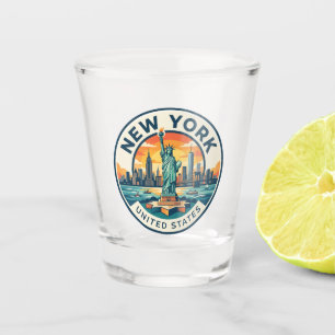 Freiheitsstatue New York Schnapsglas