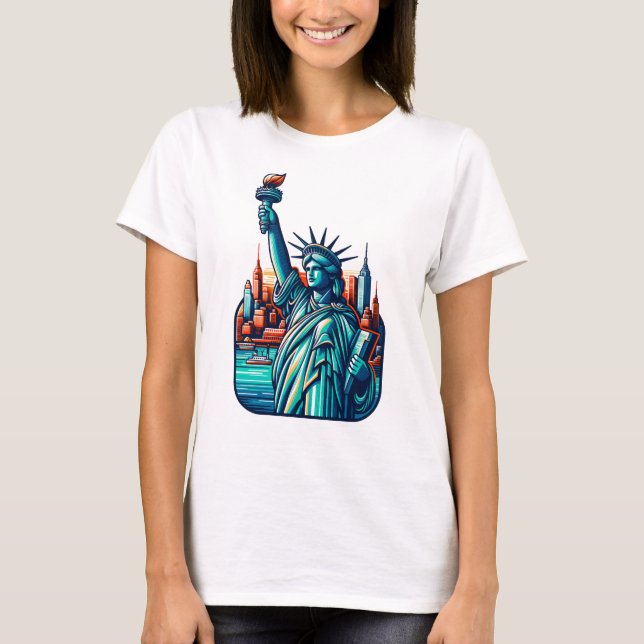 Freiheitsstatue New York T-Shirt (Vorderseite)