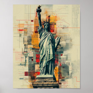 Freiheitsstatue New York USA Poster