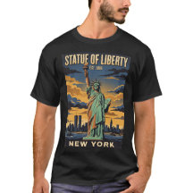 Freiheitsstatue New York Vintage-Reiseposter R