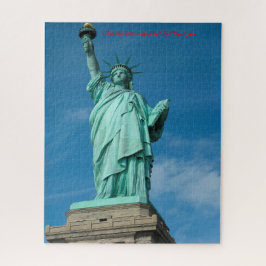 Freiheitsstatue New York.Weihnachtsgrüße Puzzle