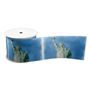 Freiheitsstatue, New Yorker Aquarelle Satinband