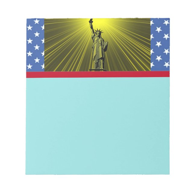 Freiheitsstatue Notepad Notizblock (Vorderseite)