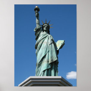Freiheitsstatue Odaiba, Tokio, Japan Poster