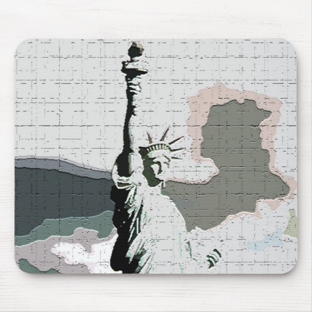Freiheitsstatue Pop Art Mousepad (Vorne)