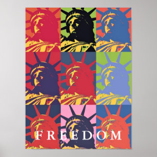 Freiheitsstatue Pop Art Poster