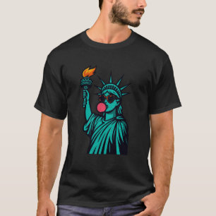 Freiheitsstatue Pop Rebel Kaugummi Americana T-Shirt