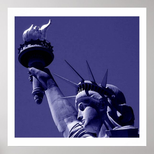 Freiheitsstatue Poster Print mit weißen Grenzen (Vorne)