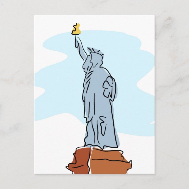 Freiheitsstatue Postkarte (Vorderseite)