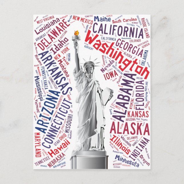 Freiheitsstatue Postkarte (Vorderseite)