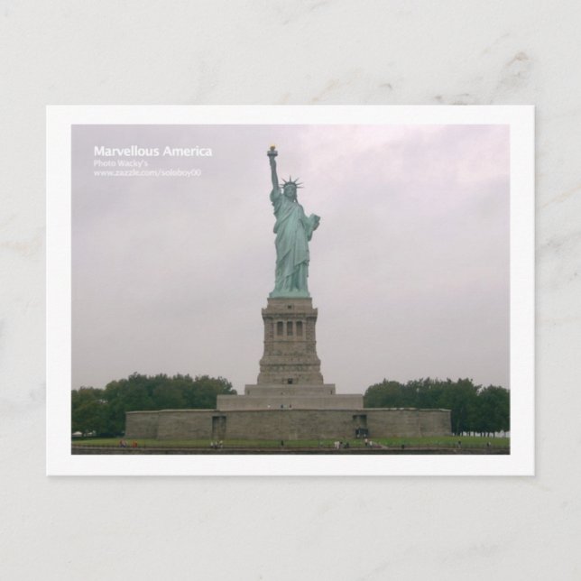 Freiheitsstatue Postkarte (Vorderseite)
