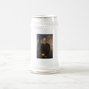 Freiheitsstatue & Präsident Woodrow Wilson Bierglas