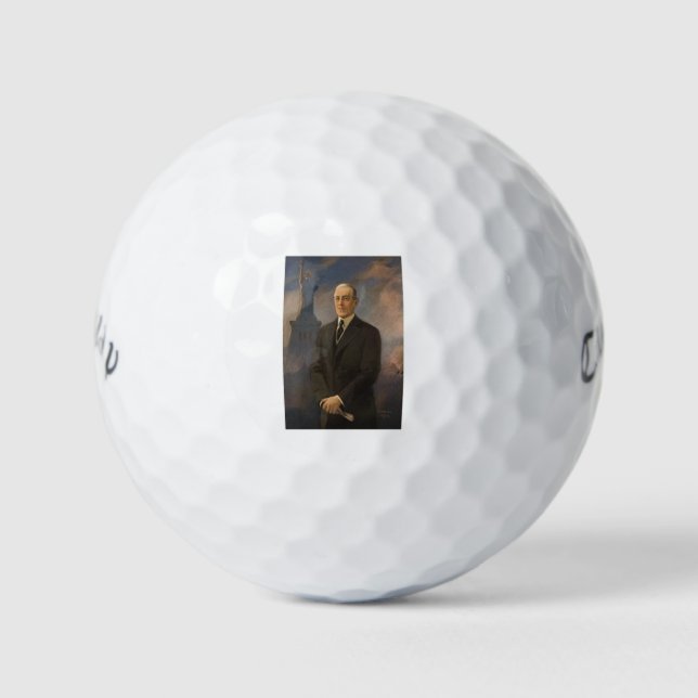 Freiheitsstatue & Präsident Woodrow Wilson Golfball (Vorderseite)