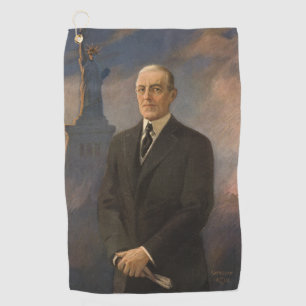Freiheitsstatue & Präsident Woodrow Wilson Golfhandtuch