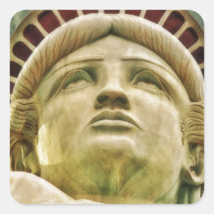 Freiheitsstatue Quadratischer Aufkleber