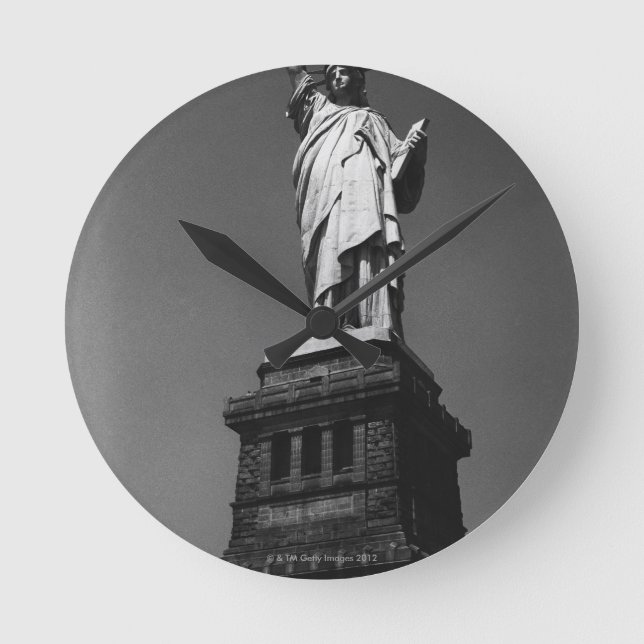 Freiheitsstatue Runde Wanduhr (Vorderseite)