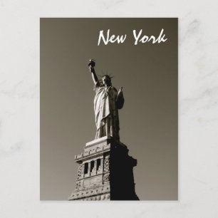 Freiheitsstatue (S/W) Postkarte