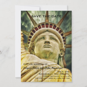 Freiheitsstatue Save the Date Mitteilung