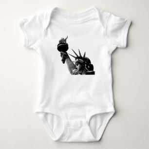 Freiheitsstatue Schwarz & Weiß Baby Strampler