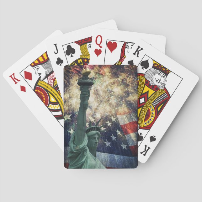 Freiheitsstatue Spielkarten (Rückseite)