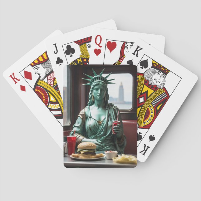 Freiheitsstatue Spielkarten (Rückseite)