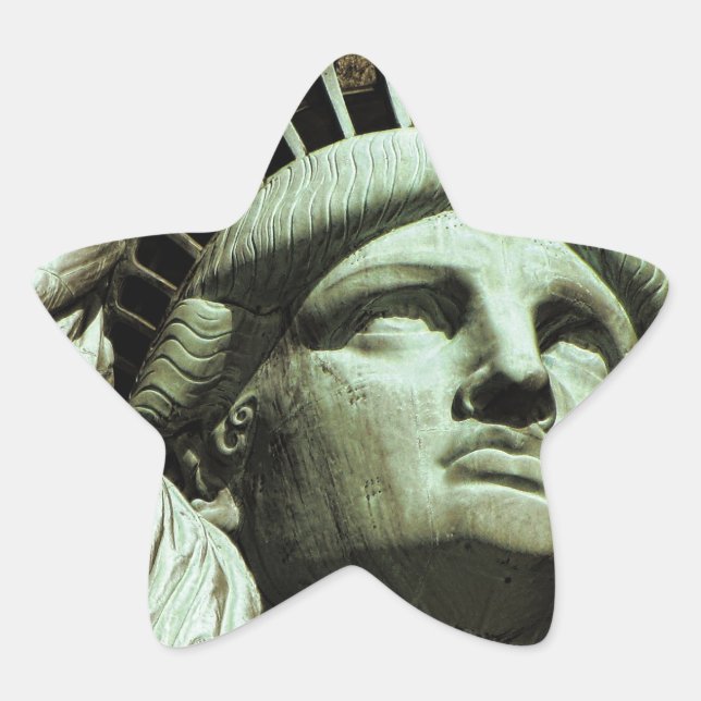Freiheitsstatue Stern-Aufkleber (Vorderseite)