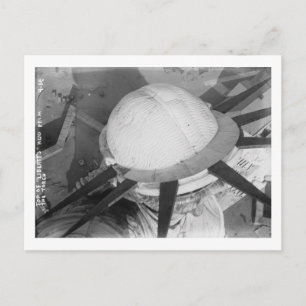 Freiheitsstatue Top of Head von Torch Vintag Postkarte