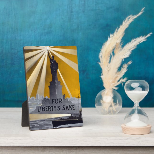 Freiheitsstatue Torch und Zweiter Weltkrieg der US Fotoplatte (Seite)