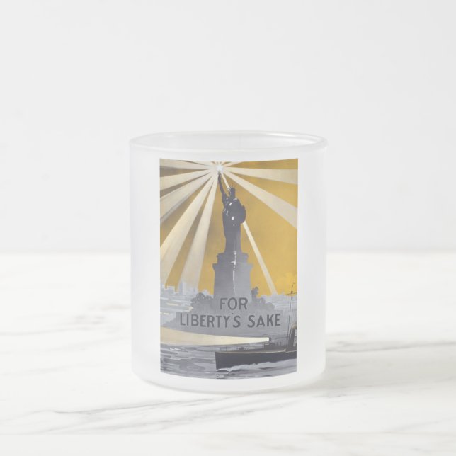 Freiheitsstatue Torch und Zweiter Weltkrieg der US Mattglastasse (Mittel)