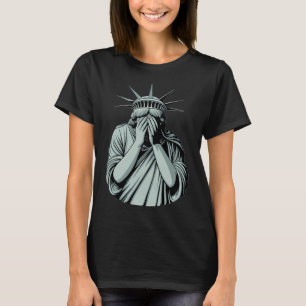 Freiheitsstatue Trauriges Amerika T-Shirt