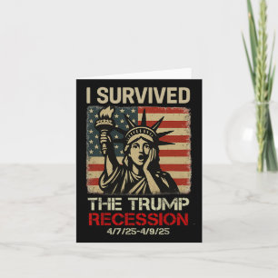 Freiheitsstatue überlebte ich die Trump-Rezession Karte