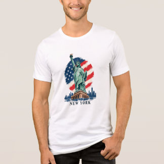 Freiheitsstatue USA-Flagge Vintage New York T-Shir Tri-Blend Shirt