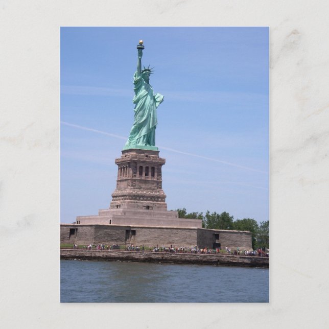 Freiheitsstatue - Vollansicht Postkarte (Vorderseite)