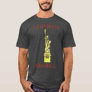 FreiheitsstatueGott segne Amerika USA T-Shirt