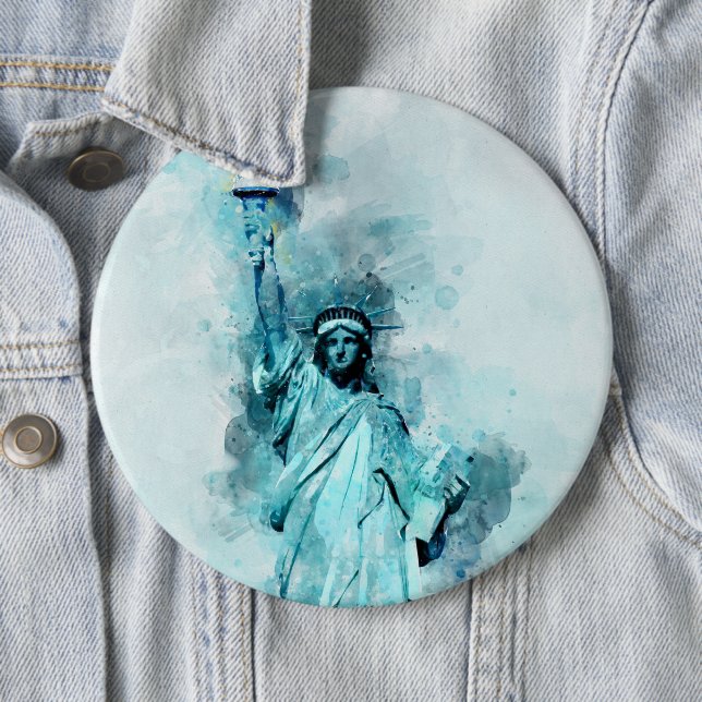 Freiheitswasserstatue Button (Beispiel)