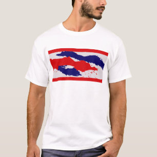 Freiheitswelle: Abstrakter T - Shirt von USA Color