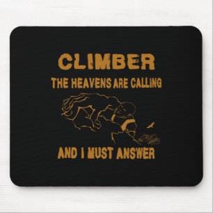 Freikletterer Felsenkletterer Sportkletterer Bergs Mousepad