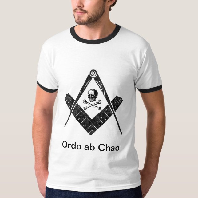 Freimaurer "Auftrag aus Chaos heraus " T-Shirt (Vorderseite)